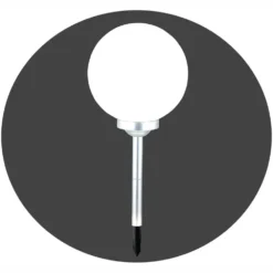 LED Solarleuchte Ø 25 X 46 Cm Leuchtkugel Mit Bodenspieß