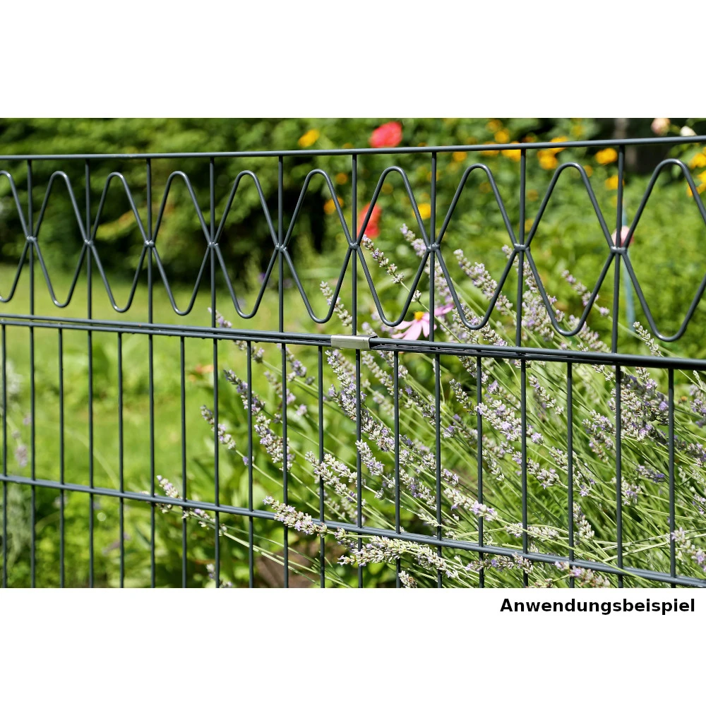 Gartenzaun-Dekorelement Eleganz, 2000 X 200 Mm, RAL 7016 Anthrazit 5 Gartenzaun-Dekorelement Eleganz, 2000 X 200 Mm, RAL 7016 Anthrazit – Bild 3