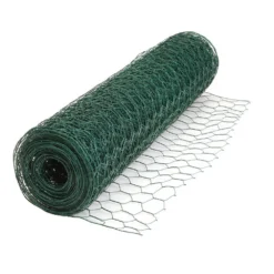 Sechseck-Geflecht 0,5 X 10 M Aus Kunststoffbeschichtetem Stahldraht 13 X 13 Mm