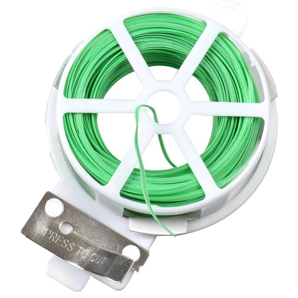 Bindedraht 30 M Grün Mit Abschneider Gartendraht 3 Bindedraht 30 M Grün Mit Abschneider Gartendraht