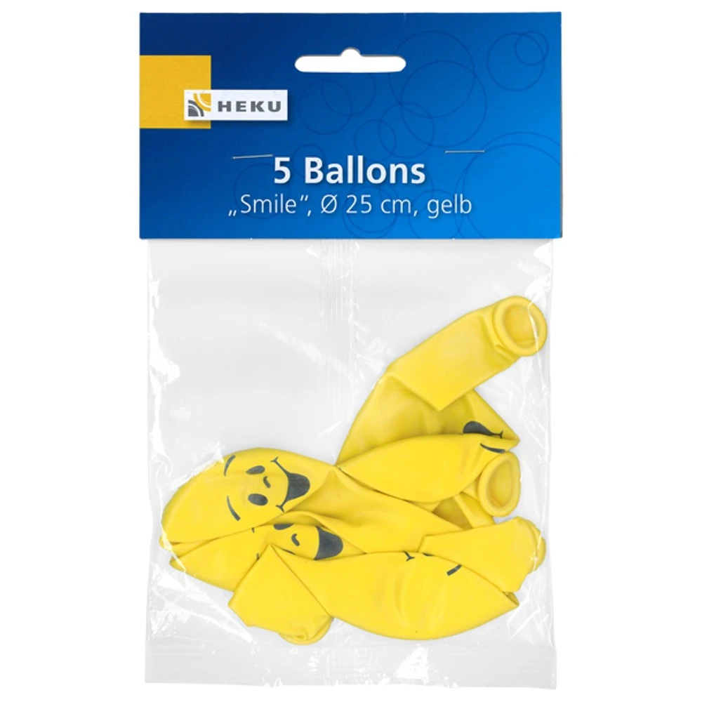 Luftballons Smile 5 Stück 3 Luftballons Smile 5 Stück