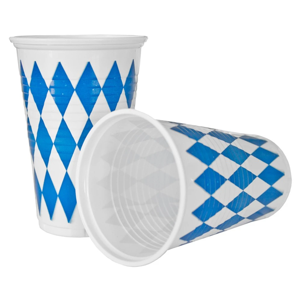 Trinkbecher 10 Stück In Bayrisch Blau 3 Trinkbecher 10 Stück In Bayrisch Blau