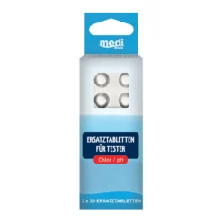 Ersatztabletten Für Pooltester Chlor Und PH-Wert 60 Tabletten