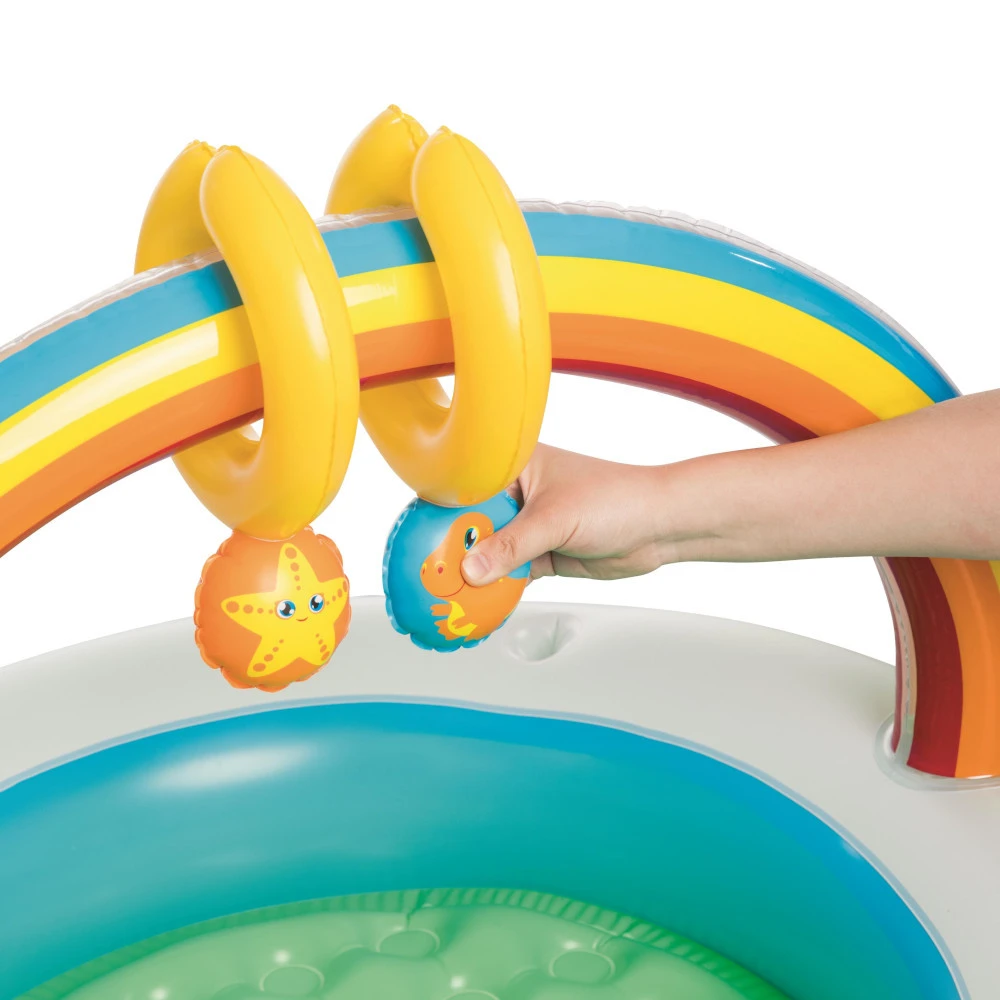 Bestway Baby-Spielcenter Regenbogen Aufblasbar 7 Bestway Baby-Spielcenter Regenbogen Aufblasbar – Bild 5