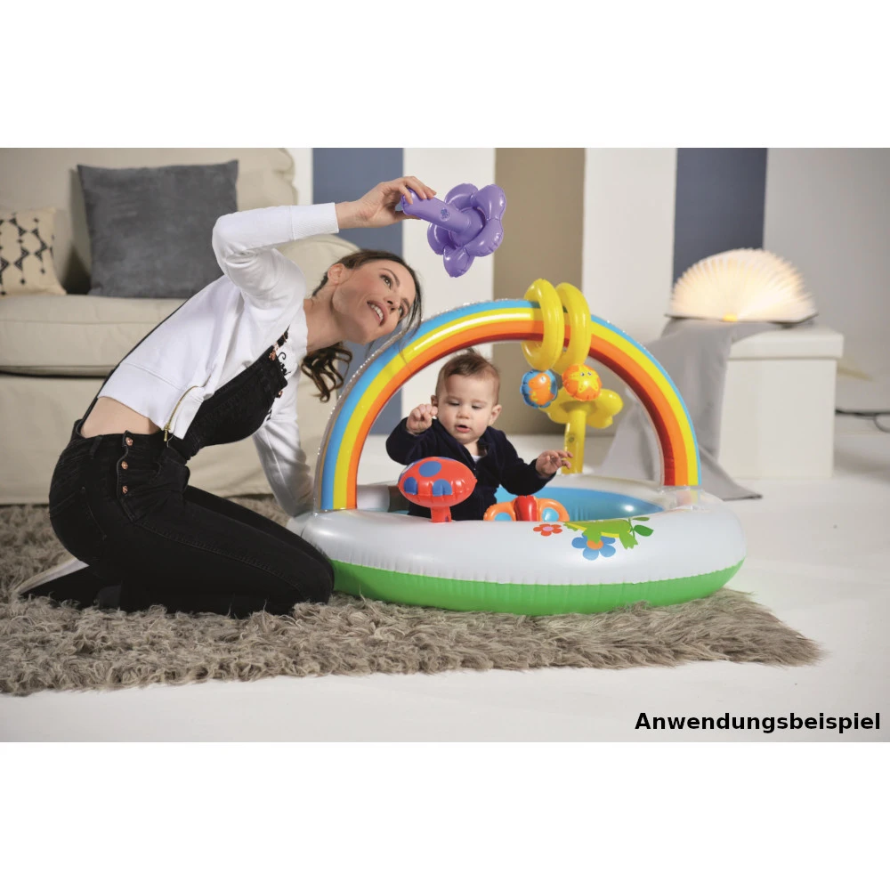 Bestway Baby-Spielcenter Regenbogen Aufblasbar 14 Bestway Baby-Spielcenter Regenbogen Aufblasbar – Bild 12