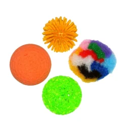 Ballsortiment 4-tlg.Katzenspielzeug Katzen Spielzeug