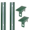 Abdeckleiste Anthrazit 2 Stück 1200 X 40 Mm Für Zaunpfosten Typ P-Fix