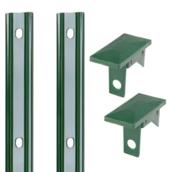Abdeckleiste Anthrazit 2 Stück 1200 X 40 Mm Für Zaunpfosten Typ P-Fix