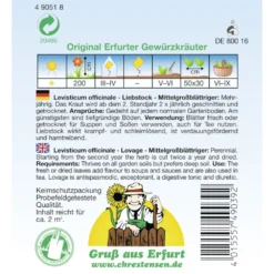 Saatgut Liebstock Mittelgroßblättriger Gewürzkraut Mehrjährig, Für Ca. 2 M² -Prosperplast Verkäufe 2QAEQdjKuCkRfuS 1280x1280