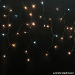LED-Lichterkette Eiszapfen-Vorhang Mit 100 LEDs