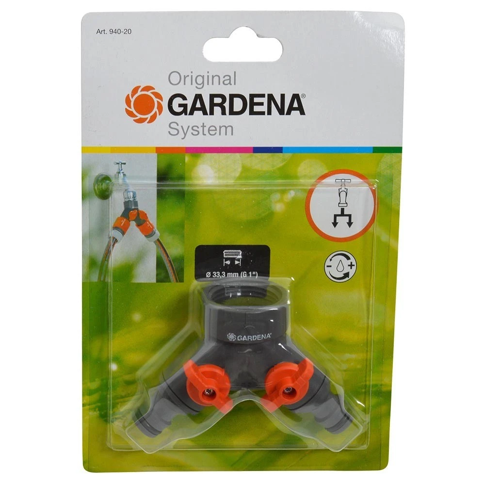 Gardena 2-Wege-Verteiler G1-Gewinde 3 Gardena 2-Wege-Verteiler G1-Gewinde