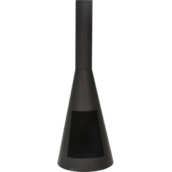 Terrassen-Kamin, 30x30x100 Cm In Schwarz