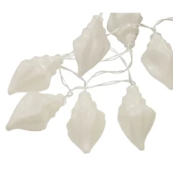 LED-Lichterkette 120 Cm Mit Muschelmotiv, 10 LEDs Und Timerfunktion