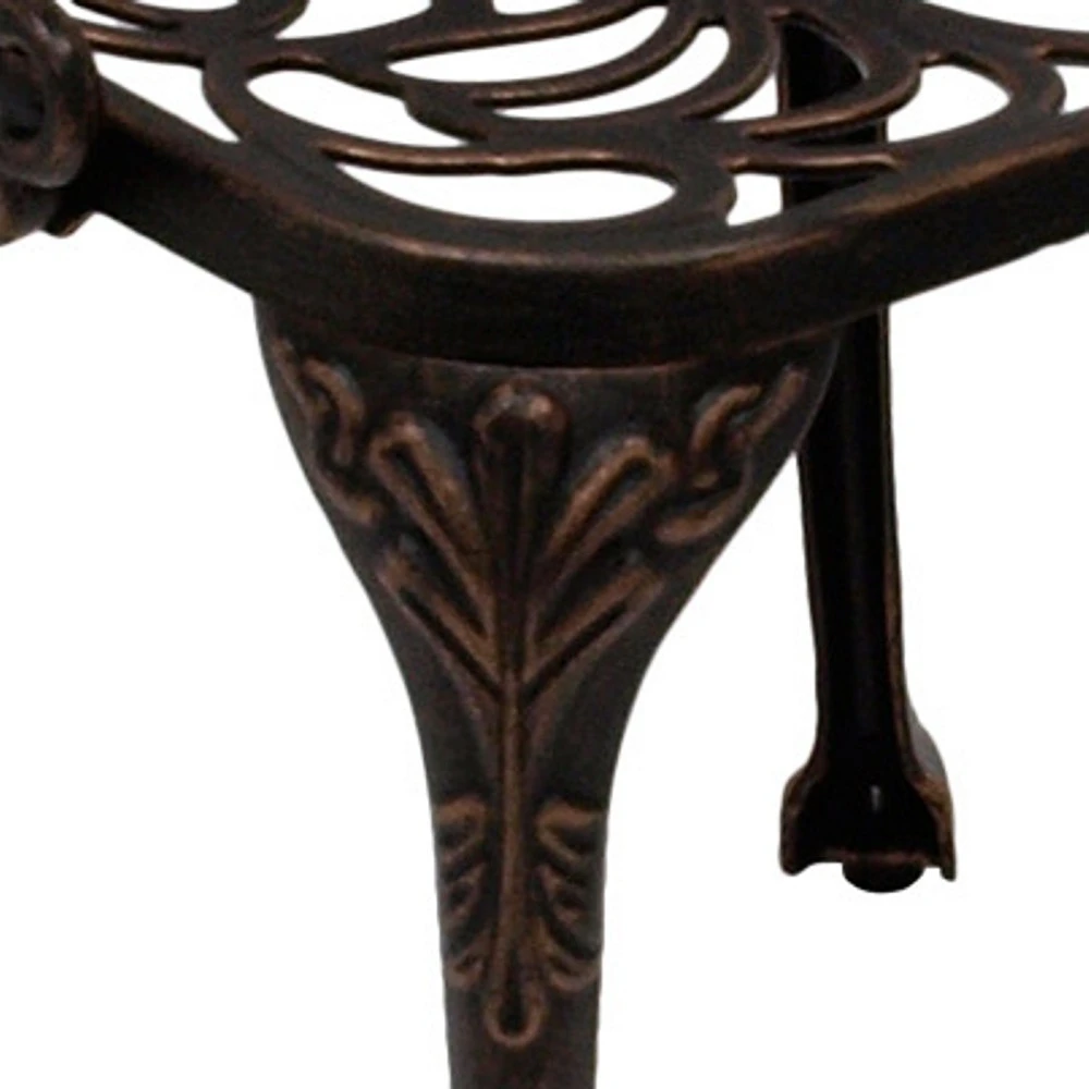 Gartensessel Jugendstil, Aluguss In Bronze-antik 4 Gartensessel Jugendstil, Aluguss In Bronze-antik – Bild 2