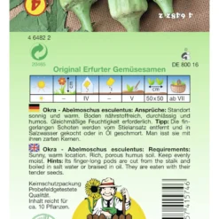 Saatgut Okra Gombo Ladyfinger Vitaminreich Für Ca. 10 Pflanzen 5 Saatgut Okra Gombo Ladyfinger Vitaminreich Für Ca. 10 Pflanzen -Prosperplast Verkäufe 2QKv8WSQ7iavy21 1280x1280