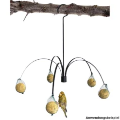 Futterpalme 45x45x41cm Aus Kunststoff, Für 5 Meisenknödel