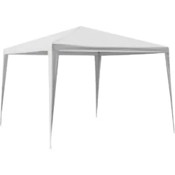 Pavillon Aus PE-Gewebe Mit Stahlrohrgestell 3x3 M