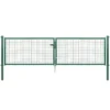 Gartentor Aus Metall Für Maschendrahtzaun Grün, Höhe 75 Cm, Doppeltor