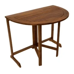 Klapptisch Halbrund, 90 X 60 Cm, Akazienholz