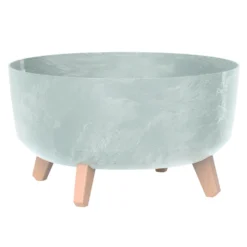 Prosperplast Pflanztopf Gracia Low Beton Effekt Ø 300mm Grau