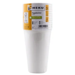 Pappbecher 12 Stück Je 300 Ml