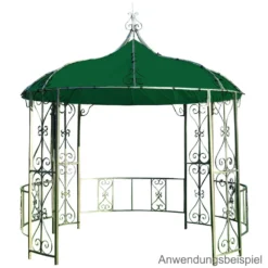 Ersatzdach Für Pavillon Burma Rund, Ø 3 M, Grün