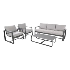 Lounge-Set Belezza 4-teilig, 5-Sitzer Mit Aluminiumgestell, Tisch Und Stühlen -Prosperplast Verkäufe 2QkFahmCb9E14Bj 1280x1280