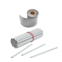 Zaun Sichtschutz Und Windschutz A1-Blickdicht 1 Rolle, 19 Cm Breit In Weißaluminium