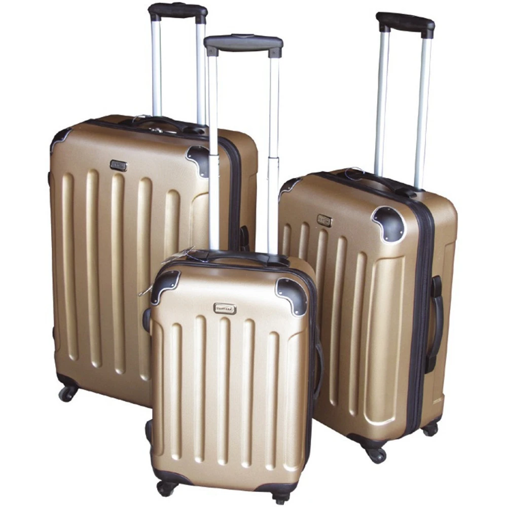 Trolley Set 3-teilig Gold ABS Hartschale Polycarbonat Inklusive Schloss 3 Trolley Set 3-teilig Gold ABS Hartschale Polycarbonat Inklusive Schloss