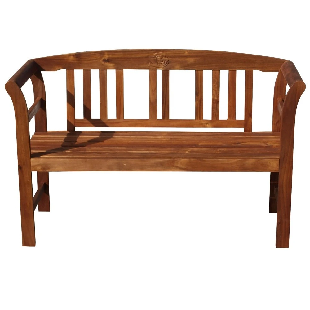 Gartenbank 2-Sitzer 123 X 45 X 83 Cm Holz Akazie 3 Gartenbank 2-Sitzer 123 X 45 X 83 Cm Holz Akazie