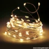 LED-Lichterkette Aus Silberdraht Mit 100 LEDs Warmweiß