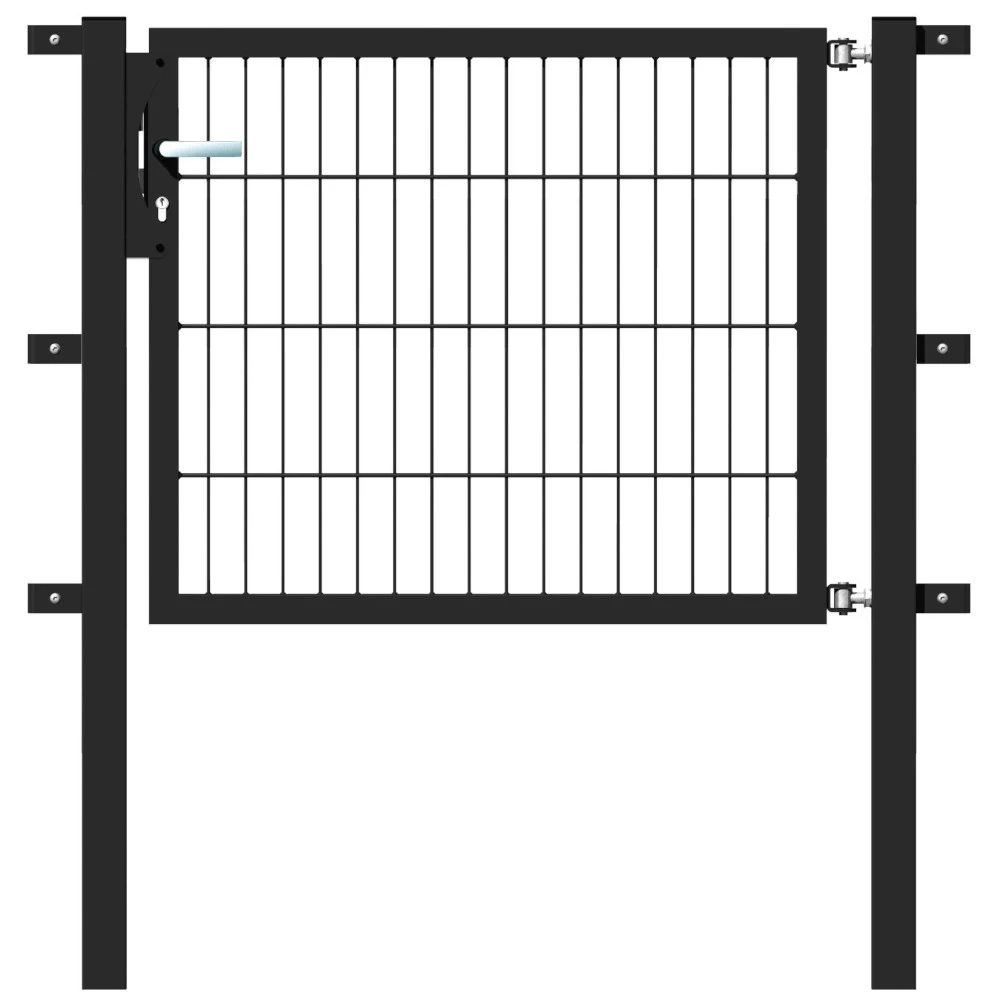 Einzeltor Flexo 1000 X 800 Mm Mit Pfosten 60 X 60 Mm In Anthrazit 3 Einzeltor Flexo 1000 X 800 Mm Mit Pfosten 60 X 60 Mm In Anthrazit