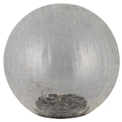 LED-Crashglas Kugel Ø 20cm Batteriebetrieben Mit 20 Warmweißen LEDs