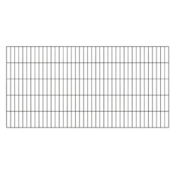Doppelstab-Gittermatte Für Zaunhöhe 100 Cm Anthrazit