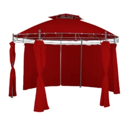 Pavillon Rund Ø 350 Cm Bordeaux