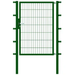 Einzeltor Flexo 1000 X 1400 Mm Mit Pfosten 60 X 60 Mm In Grün