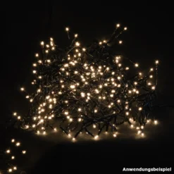 Cluster LED-Lichterkette 7,5 M Mit 768 LEDs Warmweiß