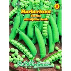 Saatgut Markerbsen Borreta, Mittelspäte Sorte Für Ca. 12 Laufende Meter