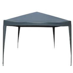 Faltpavillon 3x3m Grau Mit Metallgestell