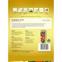 Saatgut Balkontomate Tiny Tim Für Ca. 30 Pflanzen -Prosperplast Verkäufe 9kHllkRgAJ442n0 1280x1280