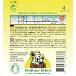 Saatgut Sonnenblume Domino Einjährig Für Ca. 25 Pflanzen -Prosperplast Verkäufe 9kHtAoLbP9jIWac 1280x1280