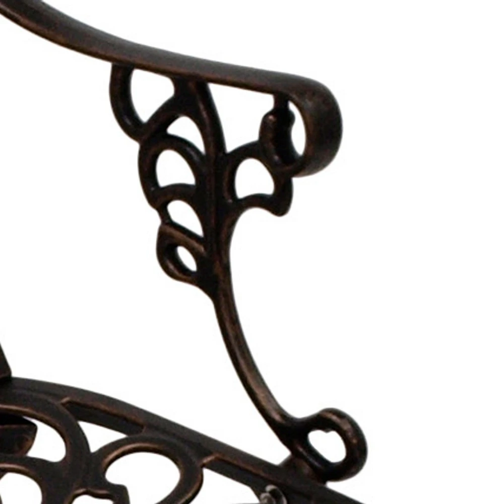 Gartensessel Jugendstil, Aluguss In Bronze-antik 5 Gartensessel Jugendstil, Aluguss In Bronze-antik – Bild 3