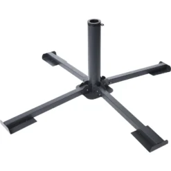 Sonnenschirmständer Aus Robustem Metall In Schwarz
