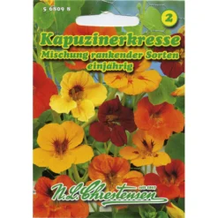 Saatgut Kapuzinerkresse Mischung Rankend, Gefüllte Und Halbgefüllte Blüten Essbar