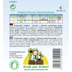 Saatgut Fenchel Berfena GS Gewürkraut Einjährig, Für Ca. 50 Pflanzen -Prosperplast Verkäufe 9kQ1JX0leHgyrwU 1280x1280