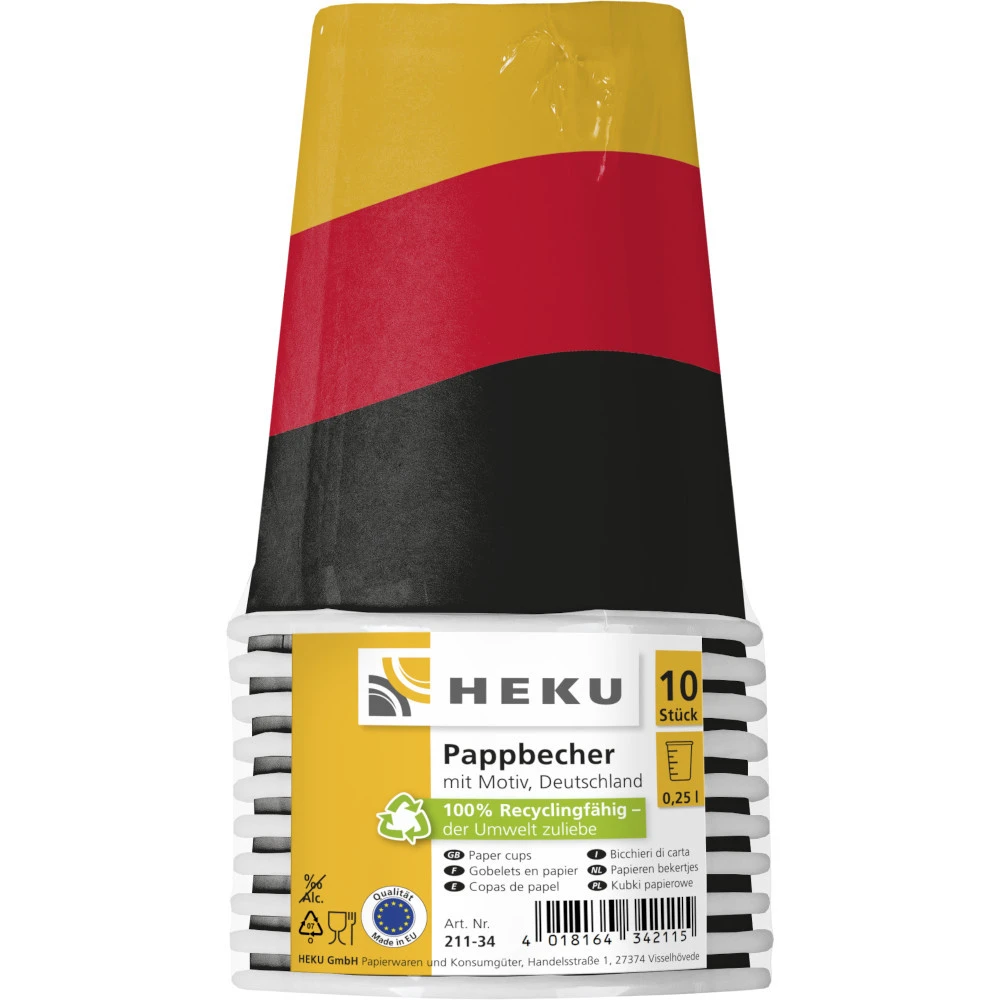 Pappbecher 025 L, 10 Stück, Deutschland 3 Pappbecher 025 L, 10 Stück, Deutschland