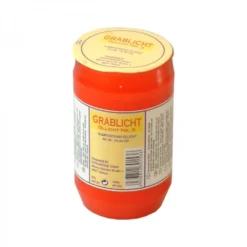 Öllicht-Grablicht Ø 5,5 X 14,5 Cm 150 G Kunststoff In Rot, Öllicht Nr.3