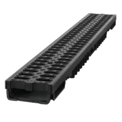 Linienentwässerung 1000x130x55 Mm Aus Kunststoff Schwarz