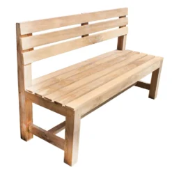 Sitzbank Massiv Mit Querlattung Aus Teakholz 150 Cm