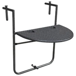 Balkonhängetisch Halbrund Mit Klappfunktion